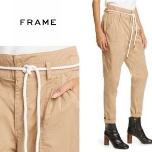 Frame Denim Casual tie pleated trousers - khaki
